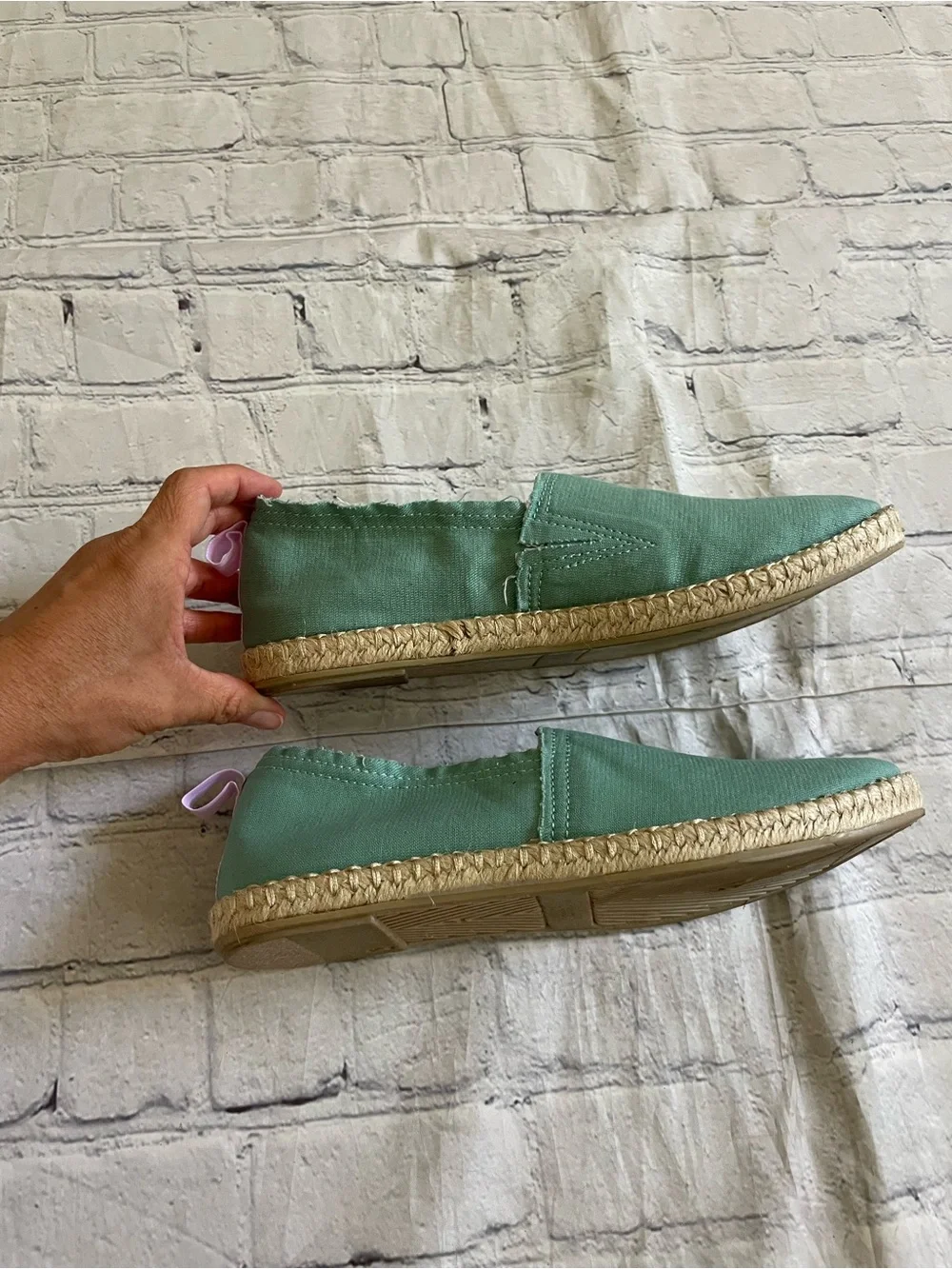 Vionic Beach Teal Laguna Canvas Slip On Espadrille